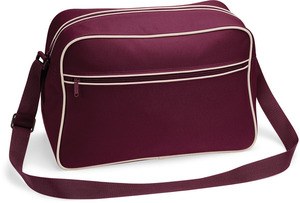 Bag Base BG14 - RETRO SHOULDER BAG Burgundy/Sand