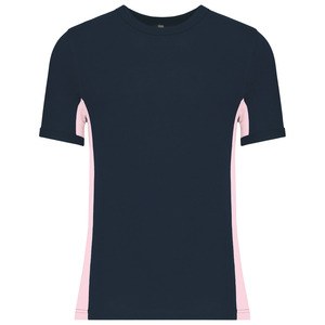 Kariban K340 - TIGER - SHORT SLEEVE BI-COLOUR T-SHIRT Navy/Pink