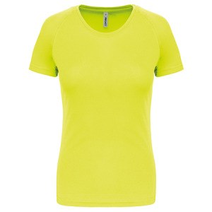 ProAct PA439 - LADIES' SHORT SLEEVE SPORTS T-SHIRT Fluorescent Yellow