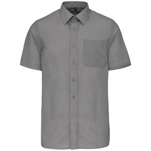 Kariban K551 - ACE - MEN'S SHORT SLEEVE EASY CARE POLYCOTTON POPLIN SHIRT Silver