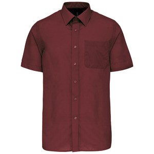 Kariban K551 - ACE - MEN'S SHORT SLEEVE EASY CARE POLYCOTTON POPLIN SHIRT Wine