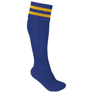 ProAct PA015 - STRIPED SPORTS SOCKS Dark Royal Blue / Sporty Yellow