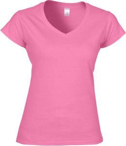 Gildan GI64V00L - Softstyle Ladies V-Neck T-Shirt Azalea