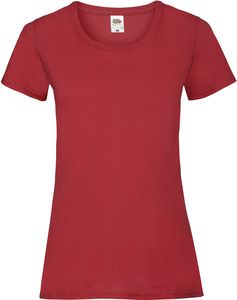Fruit of the Loom SC61372 - Women's Cotton T-Shirt Red