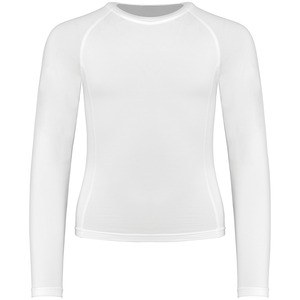 ProAct PA006 - KIDS' LONG SLEEVE SKIN TIGHT "QUICK DRY" T-SHIRT White