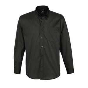 SOL'S 16090 - BEL-AIR Long Sleeve Cotton Twill Men's Shirt Black