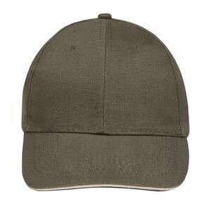 SOL'S 88100 - Buffalo Six Panel Cap Army / Beige