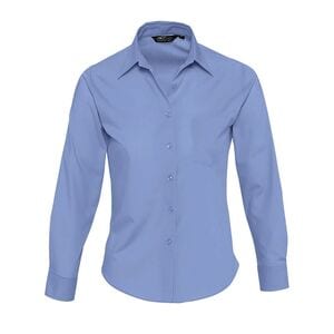 SOL'S 16060 - Executive Long Sleeve Poplin Women's Shirt Bleu moyen