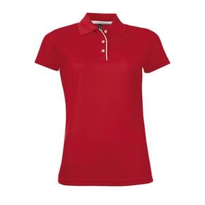SOL'S 01179 - PERFORMER WOMEN Sports Polo Shirt Red