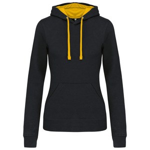 Kariban K465 - Ladies’ contrast hooded sweatshirt