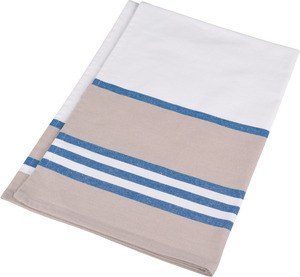 Kariban K130 - Striped tea towel White / Royal Blue