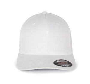 K-up KP907 - FLEXFIT® BRUSH COTTON CAP - 6 PANELS White