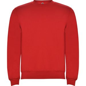 Roly SU1070 - CLASICA Classic sweatshirt with 1x1 elastane rib in collar Red