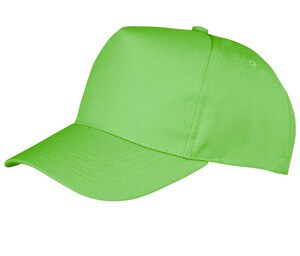 Result RC084 - Boston 5-Panel Printers Cap Lime