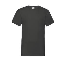 Fruit of the Loom SC234 - Men'S V-Neck Tee Shirt Valueweight Light Graphite