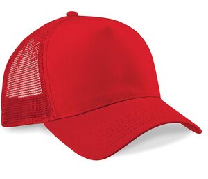 Beechfield BF640 - Half Mesh Trucker Classic Red/Classic Red