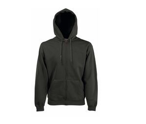 Fruit of the Loom SC274 - Men's large zip hoodie Charcoal