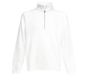 Fruit of the Loom SC276 - Men's Premium Zip-Neck Sweatshirt White