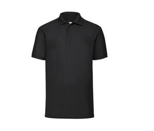 Fruit of the Loom SC280 - Men's Pique Polo Shirt Black