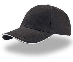 Atlantis AT003 - 6-panel sandwich cap Dark Grey/White