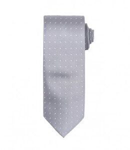 Premier PR781 - Micro Dot Tie Silver/White