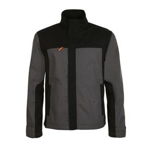 SOL'S 01565 - Impact Pro Men's Two Colour Workwear Jacket Dark Grey / Black