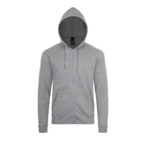 SOL'S 01714 - STONE Unisex Zip Hoodie Mixed Grey