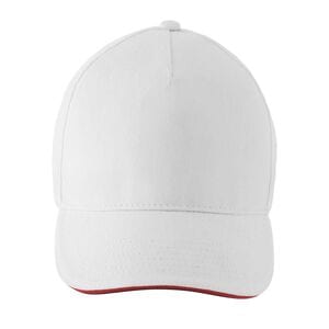 SOL'S 02116 - Longchamp Unisex Contrast Three Colour Cap White