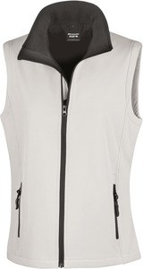 Result R232F - Core Ladies Printable Softshell Bodywarmer White/Black