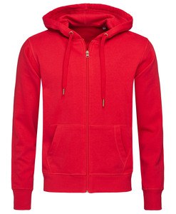 Stedman STE5610 - Active Men's Hooded Jacket Crimson Red