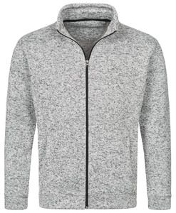 Stedman STE5850 - Active men's fleece jacket Light Grey Melange