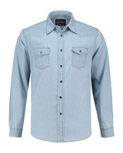 Lemon & Soda LEM3960 - Denim Shirt LS for him Light Blue Denim