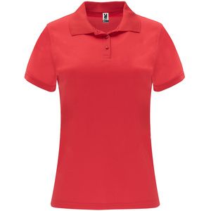 Roly PO0410 - MONZHA WOMAN Short-sleeve technical polo shirt for women Red