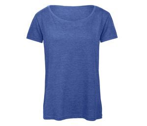 B&C BC056 - Tw056 Tri-Blend Women Heather Royal Blue