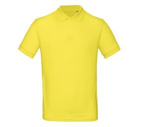 B&C BC400 - Men's 100% organic polo shirt Solar Yellow