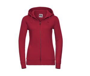 Russell JZ66F - Authentic Zipped Hood Classic Red