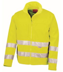 Result RS117 - Safe-Guard Hi-Vis Soft Shell Jacket Yellow