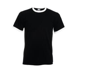 Fruit of the Loom SC245 - Ringer Mens T-Shirt 100% Cotton