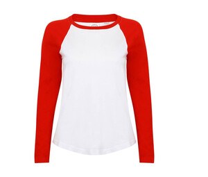 SF Women SK271 - Womens long-sleeved baseball T-shirt