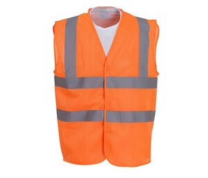 Yoko YK120 - Mesh safety jacket Hi Vis Orange