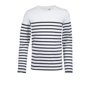 SOL'S 03101 - Matelot Lsl Kids Kids' Long Sleeve Striped T Shirt White / Navy