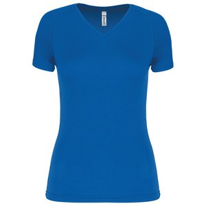 Proact PA477 - Ladies’ V-neck short-sleeved sports T-shirt Aqua Blue