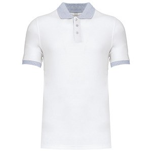 Kariban K258 - Mens two-tone piqué polo shirt