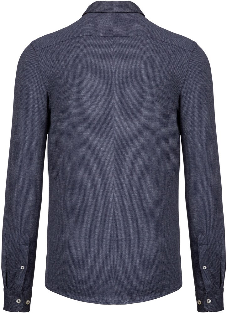 Kariban K507 - Long-sleevedJacquard knit shirt