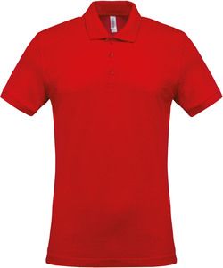 Kariban K254 - Men's short-sleeved piqué polo shirt Red