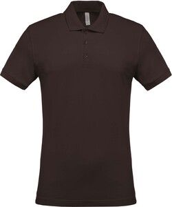 Kariban K254 - Men's short-sleeved piqué polo shirt Chocolate