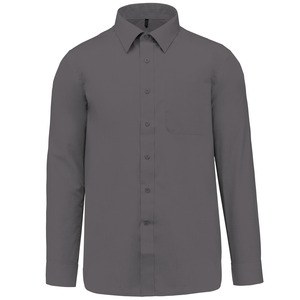 Kariban K545 - JOFREY - MEN'S LONG SLEEVE EASY CARE POLYCOTTON POPLIN SHIRT Urban Grey