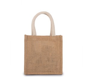 Kimood KI0272 - Jute canvas tote bag - small model