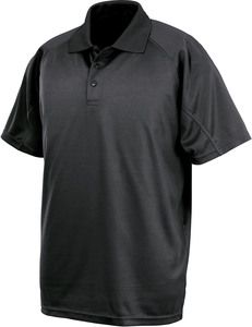 Spiro S288X - "Aircool" Performance Polo Shirt Black