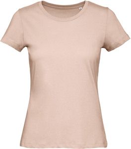 B&C CGTW043 - Women's Organic Inspire round neck T-shirt Millennial Pink